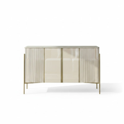 Sideboard Modern Holz Wohnzimmer Möbel Schrank Kommode Luxus Beige