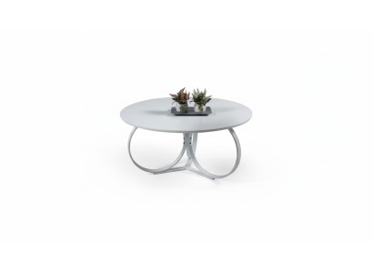Weiß Couchtisch Rund Wohnzimmer Tisch Designer Einrichtung Modern Möbel