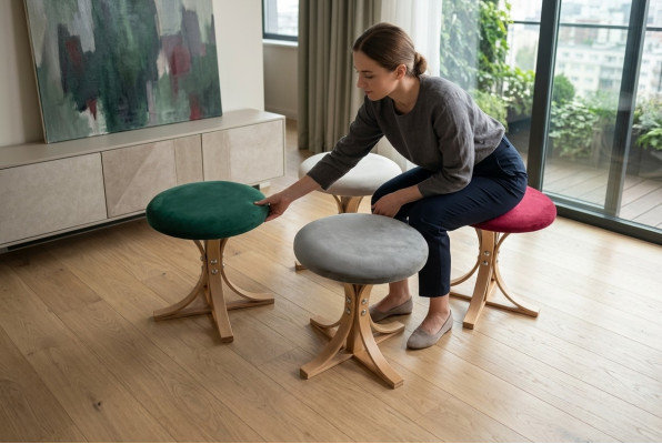 Modern Designer 4x Hocker Komplett Möbel Wohnzimmer Luxus Einrichtung