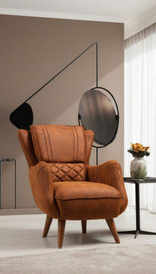 Křeslo Design Pohovka Luxus Obývací pokoj Čalouněný sedák Moderní Nový Nábytek