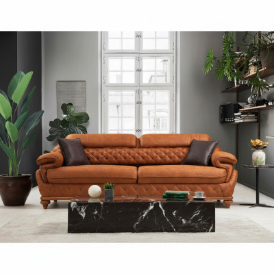 Dreisitzer Sofa Couch Wohnzimmer Polstersofas Modern Design Luxus Möbel