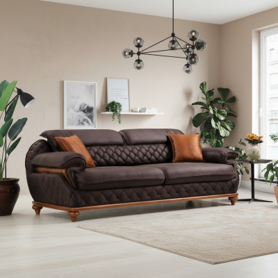Obývací pokoj Pohovky Moderní Třísedací Sofa Luxusní Čalouněný Nábytek