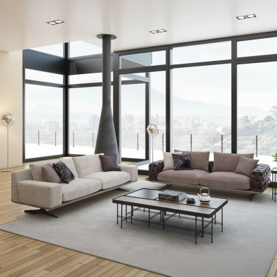 Wohnzimmer Set 2tlg Modern 2x Dreisitzer Sofa Couch Polstermöbel Luxus