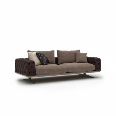 Luxus obývací pokoj gauč třísedadlový pohovka moderní design polstrované nové