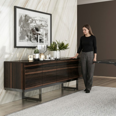 Jídelní pokoj Nový nábytek Komoda Moderní design Dřevěná skříň Nová