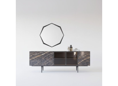 Sideboard mit Spiegel Luxus Einrichtung Esszimmer Komplett Set Modern Möbel