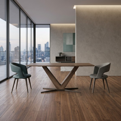 Kompletní sada jídelny Jídelní stůl 4x židle Design Luxus Stůl Zařízení