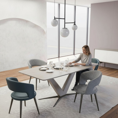 Komplett Esstisch Set Stühle Esszimmer Einrichtung Design Modern Möbel