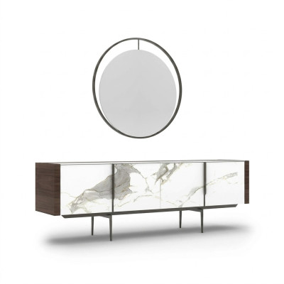 Luxus Esszimmer Modern Sideboard mit Spiegel Design Einrichtung Neu