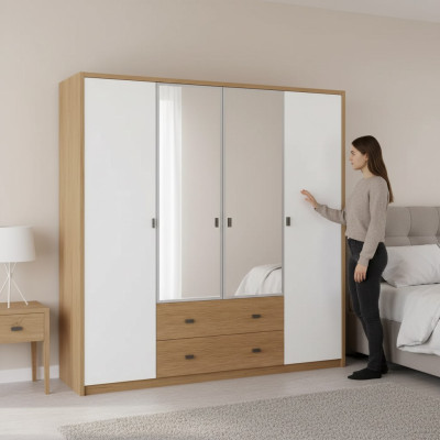 Kleiderschrank Schränke Schlafzimmer moderne Möbel Material Holz Luxus Schrank