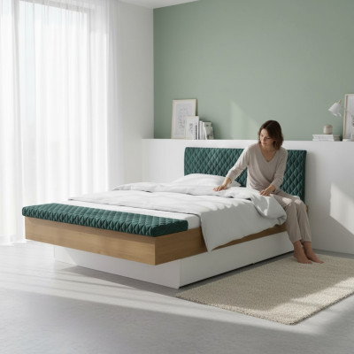 Luxus Bett Design Doppel Hotel Betten Königliches Holz Möbel Echtholz