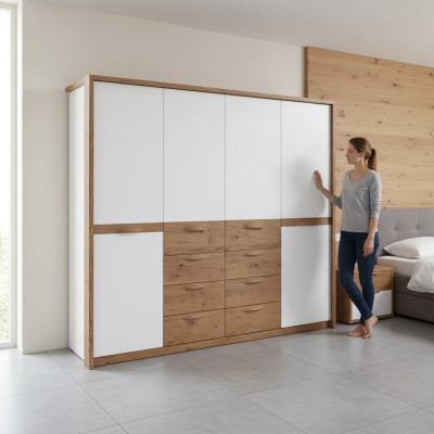 Schrank Schlafzimmer Schränke Weiß Kleiderschrank Modern Holz Luxus