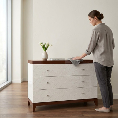 Luxus komody skříň obývací pokoj dřevo design komoda nábytek komoda