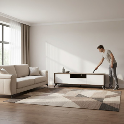 TV stojan Lowboard stěnová jednotka Moderní design komoda dřevo.