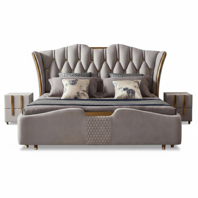 Chesterfield postel polstrování Design Luxus Doppel Hotel Luxusní nové hotelové postele