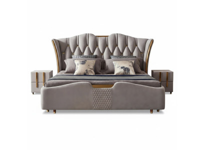 Chesterfield postel polstrování Design Luxus Doppel Hotel Luxusní nové hotelové postele