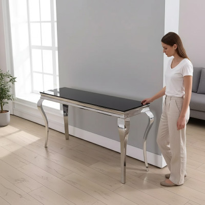 Metall Sideboard Edelstahl Konsolentische Sideboard Luxus Eichrichtung Möbel