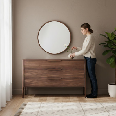 Komoda s zrcadlem Moderní komoda s luxusním designem Komody