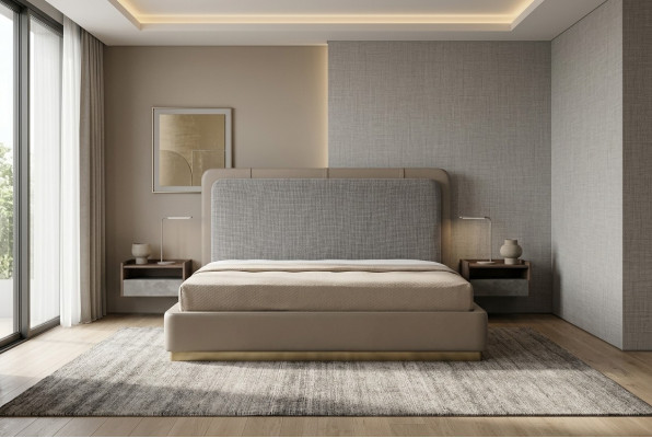 Moderní luxusní elegantní design postelí Prostějov ložnice 180x200 nábytek látky