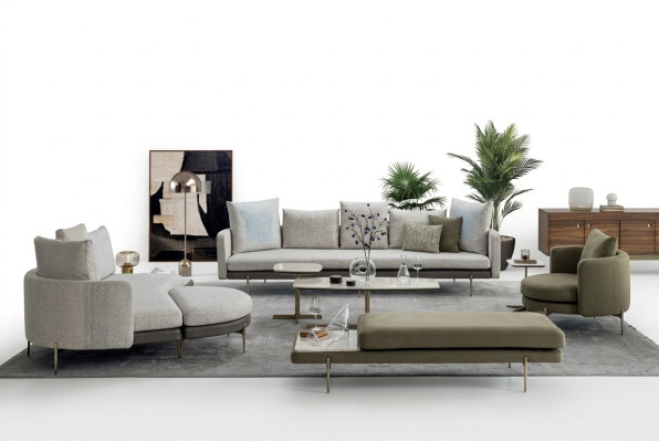 Obývací pokoj sestava 8 kusů moderního designu Luxusní sedací soupravy Luxusní pohovky Sedací soupravy