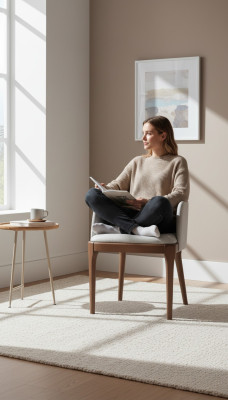 Židle Dřevo Luxus Moderní Design Bílá Jídelní Křeslo Möbel