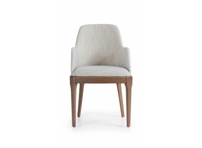 Židle Dřevo Luxus Moderní Design Bílá Jídelní Křeslo Möbel
