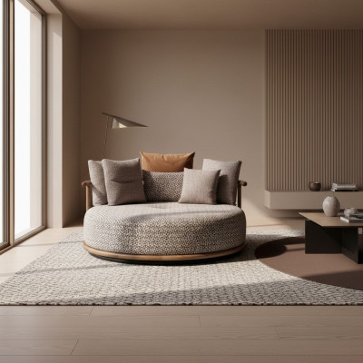 Designen Sofa für Wohnzimmer Modernen mit Luxus Möbel Sitzpolster Rundsofa