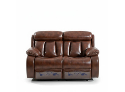 Sofa 2 Sitzer Design Potah Moderní Kůže Tkanina Obývací Pokoj Dvousedadlo