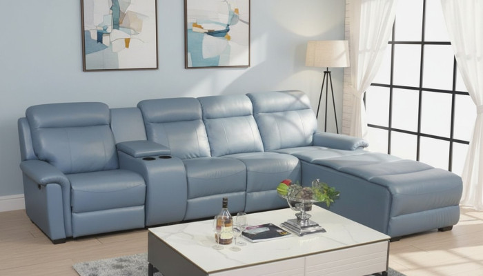 Rohová pohovka Sofa Pohovka ve tvaru L Luxusní Obývací pokoj Moderní design Nábytek
