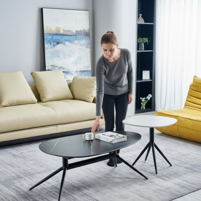 Set 2x Couchtische Kaffeetisch Beistelltisch Designer Wohnzimmertisch