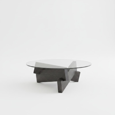 Couchtisch Design Möbel Luxus Neu schwarz Modern Wohnzimmer Holz Glas