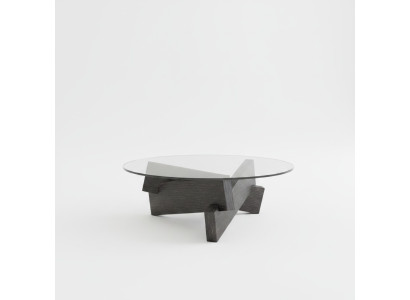 Couchtisch Design Möbel Luxus Neu schwarz Modern Wohnzimmer Holz Glas
