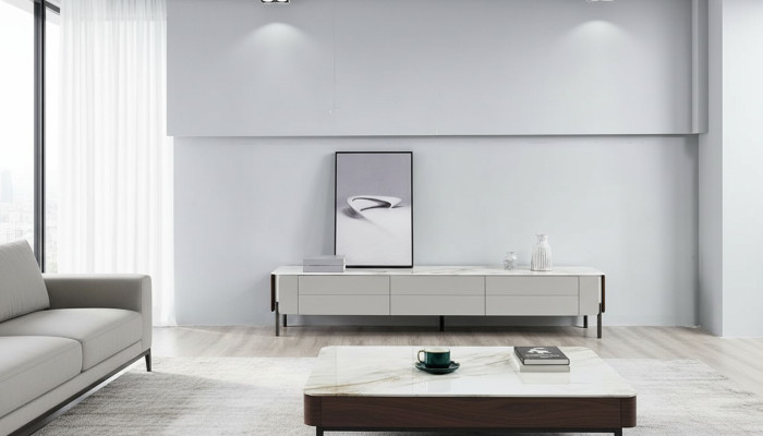 rtv Lowboard tv Ständer Sideboard Holz Modern Weiß Wohnzimmer Neu