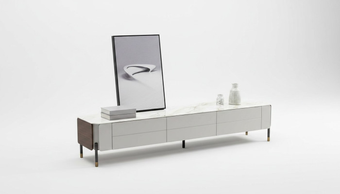 rtv Lowboard tv Ständer Sideboard Holz Modern Weiß Wohnzimmer Neu
