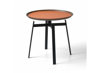 Wohnzimmer Runder Couchtisch orange Stil Moderne Edelstahl Tische Tisch