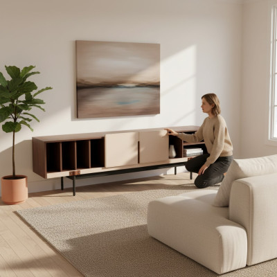 Wohnzimmer Modern tv Schrank Möbel rtv Ständer Holz Design Schränke