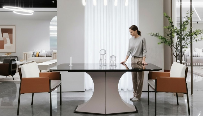 Jídelní stůl z přírodního dřeva stylový jídelní stůl bílý stůl v moderním stylu