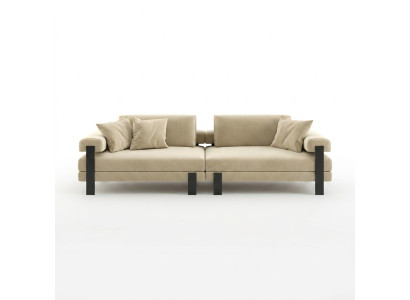 Designová pohovka 2místná Moderní gauč Čalouněný Beige Pohovky Designový gauč Nový