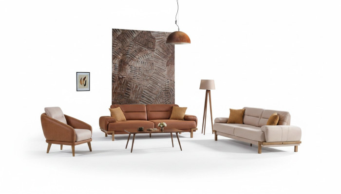 Sofagarnitur 3+3+1 Sitzer Möbel Luxus Set Sofagarnitur Modern Set 3tlg