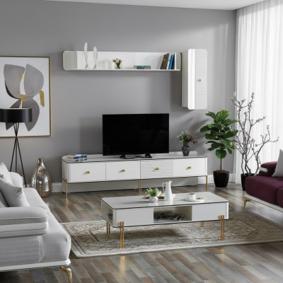 Modern rtv Regal Sideboard rtv Kommode Lowboard Fernseh Ständer Schrank Möbel