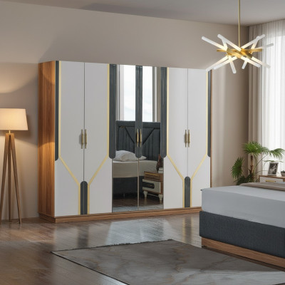 Kleiderschrank Schränke Schrank Design Holz Kinderzimmer Modern Mobel Neu