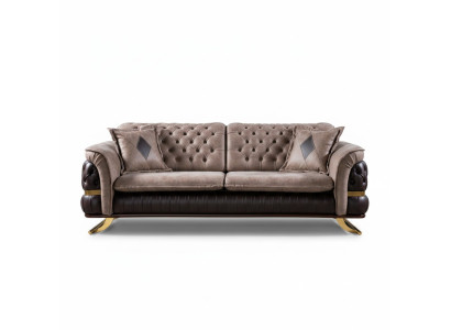 Třímístná designová pohovka 3místná textilní pohovka Chesterfield Sofa 3místná látková nová