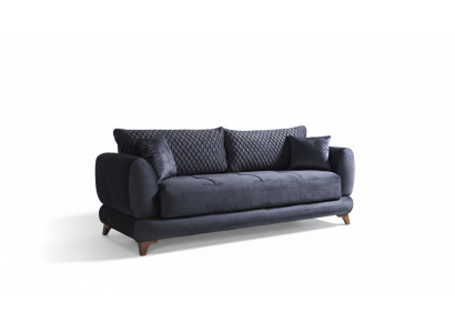 Dreisitzer Couch mit Schlaffunktion Sofa Bett Klappcouch Textil Sofas Couchen