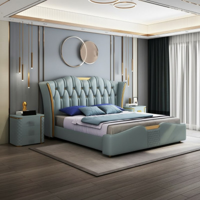 Postel Postele Dvojitá Hotel Luxusný Nerez Ocel Moderní Designérská Ložnice
