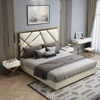 Bett Polster Design Luxus Doppel Hotel Betten Schlaf Zimmer 180x200cm
