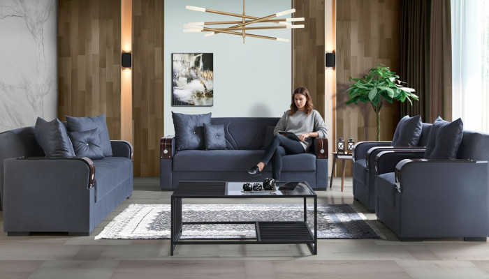 Luxus Sofagarnitur Komplett Couch Sofa Modern Garnitur Wohnzimmer Relax 3+2+1+1