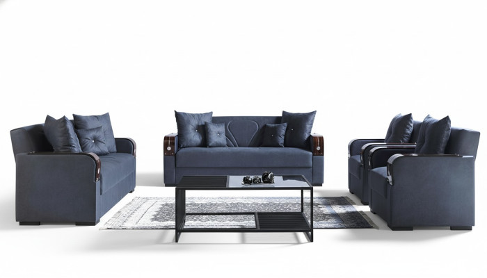 Luxus Sofagarnitur Komplett Couch Sofa Modern Garnitur Wohnzimmer Relax 3+2+1+1