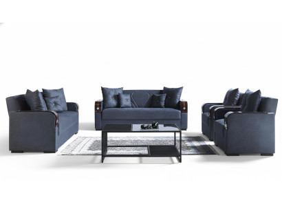Luxus Sofagarnitur Komplett Couch Sofa Modern Garnitur Wohnzimmer Relax 3+2+1+1
