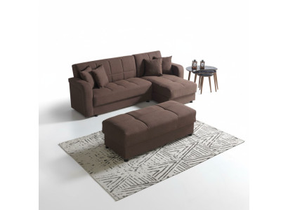 Luxus obývací pokoj set stolička + rohová sedací souprava L-tvar Moderní set Relax Kompletní