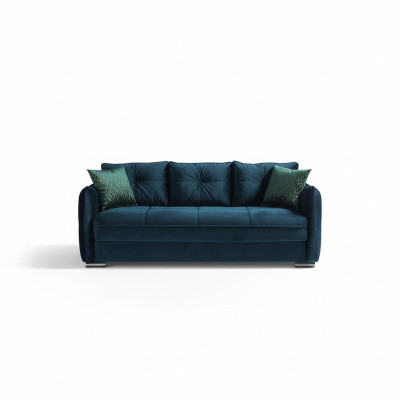 Obývací pokoj Pohovka 3místná Design Styl Nábytek Relax Pohovka 3místná Moderní Pohovky Modrá Nová